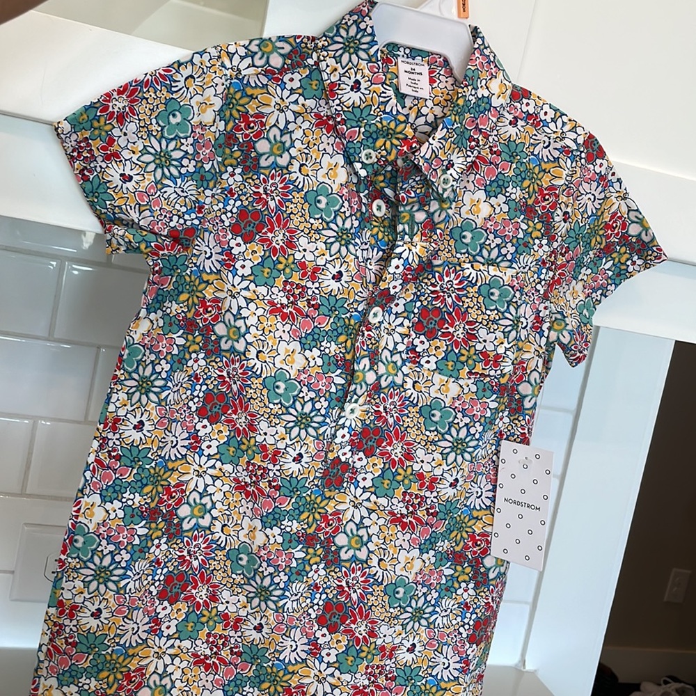 NWT Collared Romper (one-piece) 24 Months 100% Cotton
